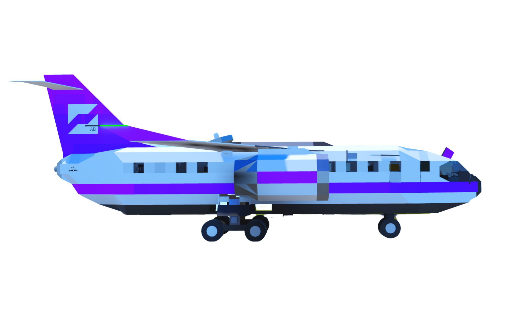 Tuna Inc. AB-1200 aircraft, the AB Series model used for executive transport, reconnaissance, cargo and commercial flights.