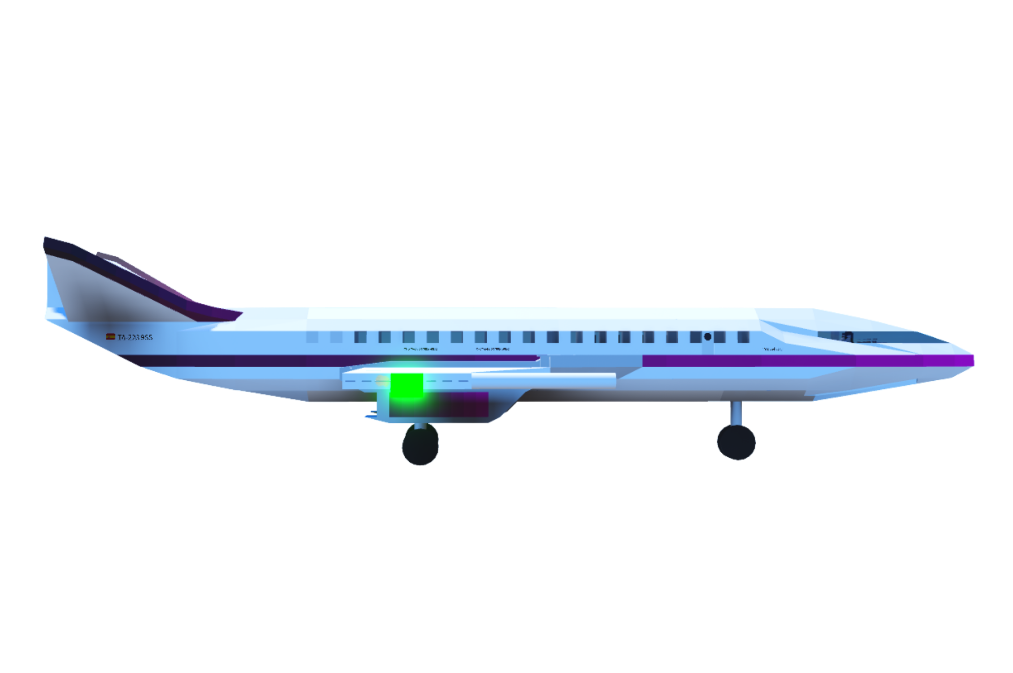 Tuna Inc. Arrowhead high-speed commercial passenger aircraft, reported to reach 4,526 SPS.